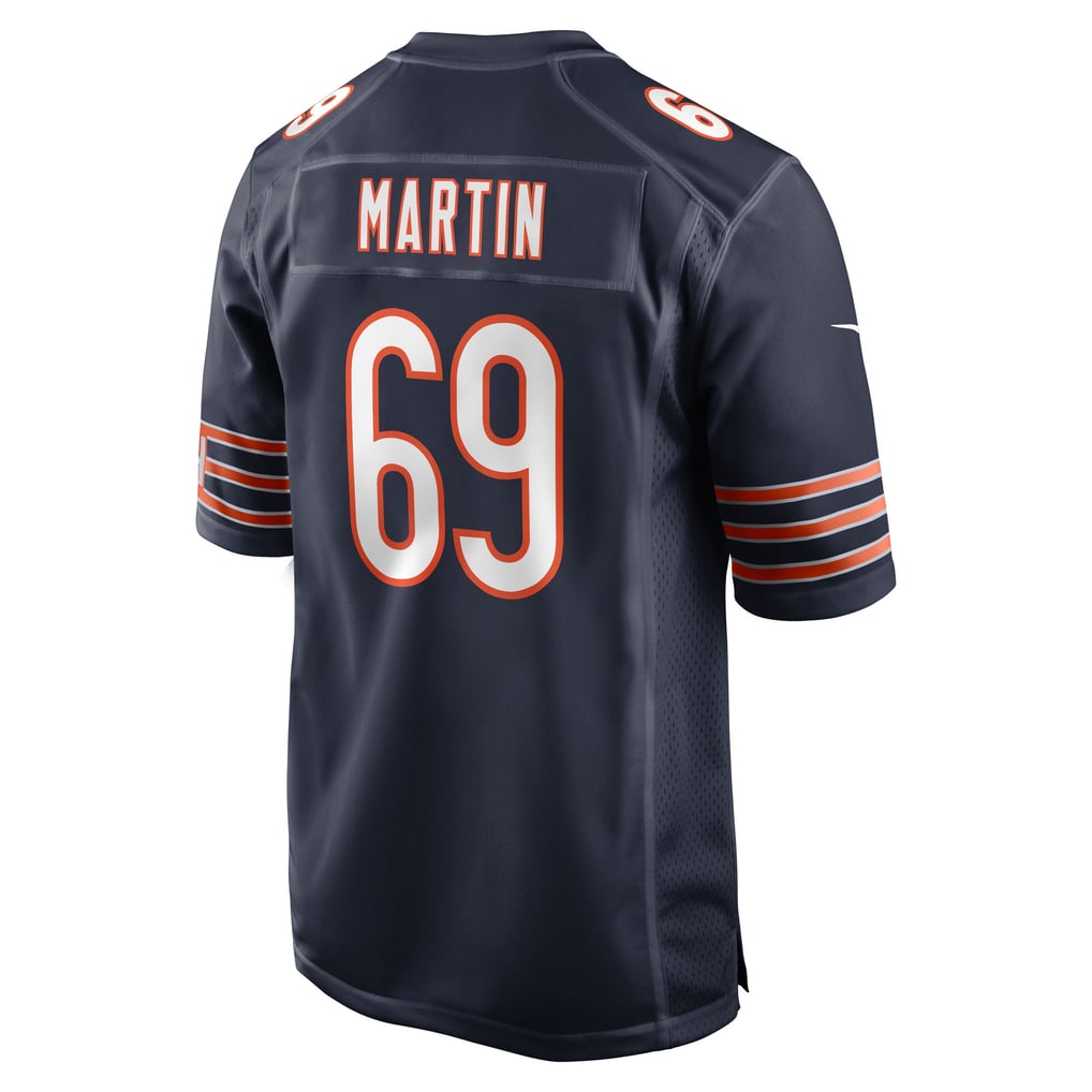 Men's Chicago Bears Jeremiah Martin Nike Navy Team Game Jersey - Image 4