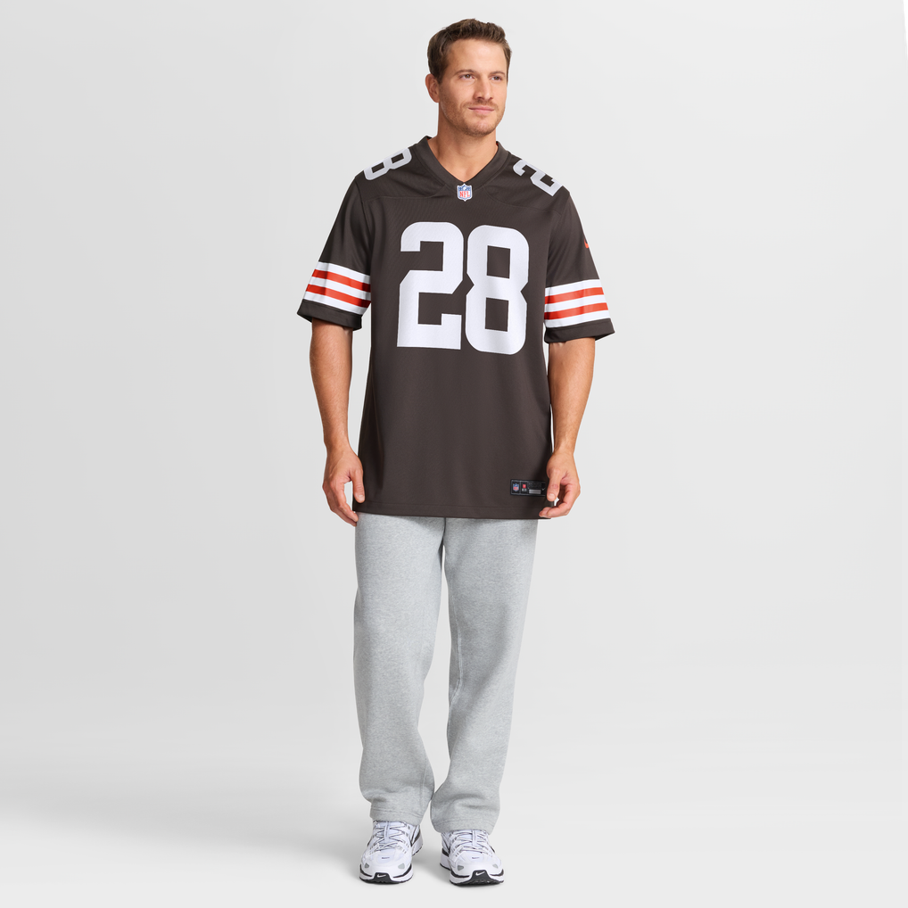 Men's Cleveland Browns Jeremiah Owusu-Koramoah Nike Brown Game Player Jersey - Image 5