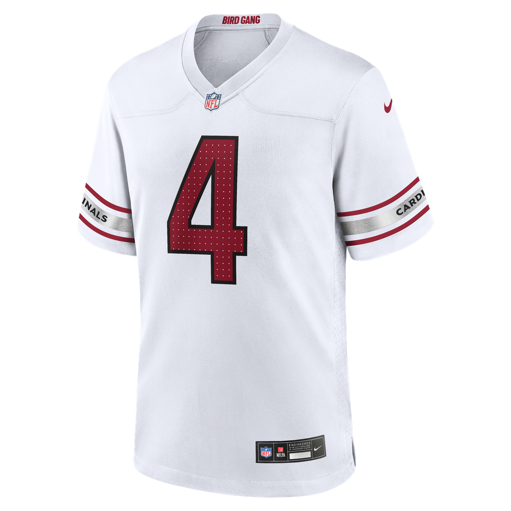 Men's Arizona Cardinals Jeremiyah Love Nike White Game Player Jersey - Image 3