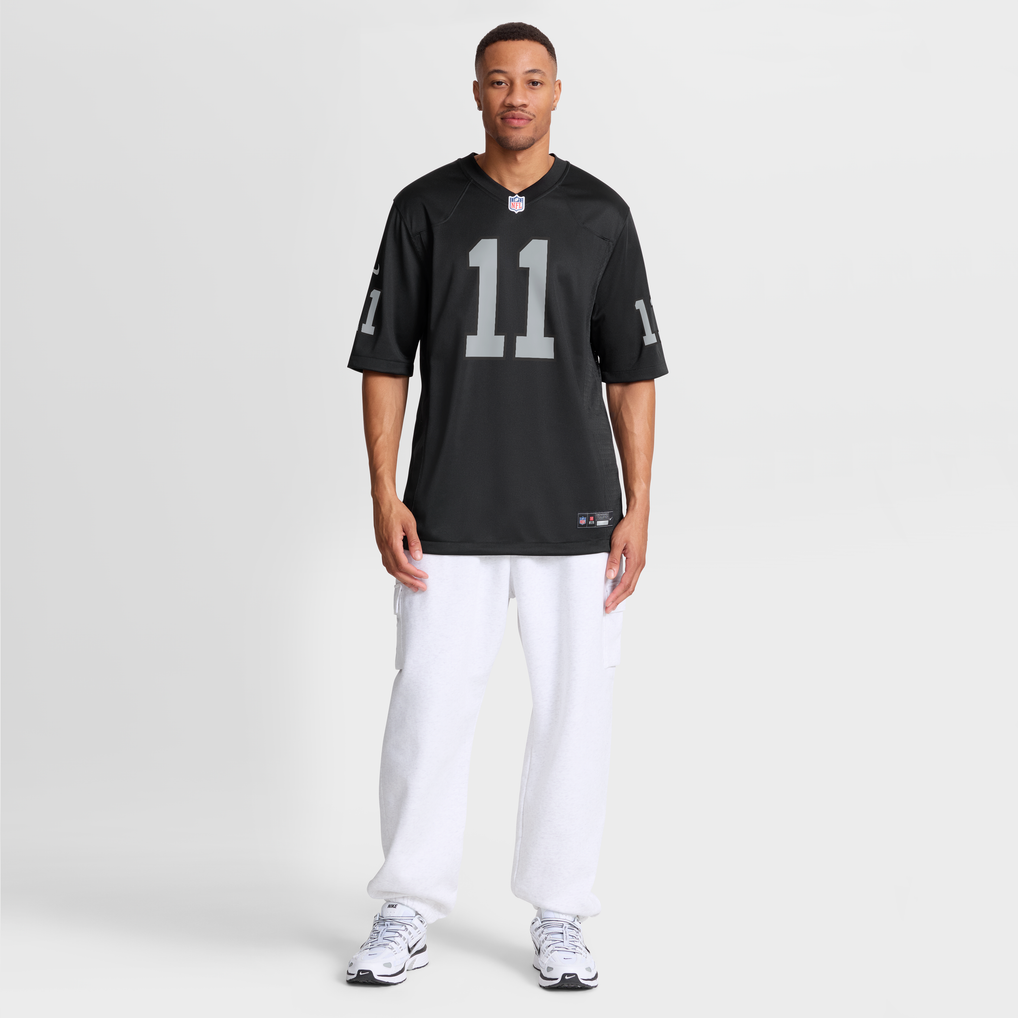 Men's Las Vegas Raiders Jeremy Chinn Nike  Black Team Game Jersey - Image 5