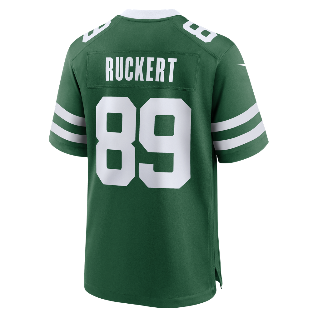 Men's New York Jets Jeremy Ruckert Nike Legacy Green Team Game Jersey - Image 4