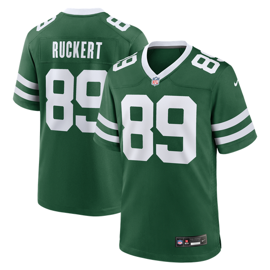Men's New York Jets Jeremy Ruckert Nike Legacy Green Team Game Jersey - Image 1