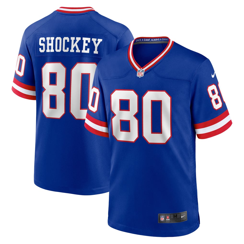 Men's New York Giants Jeremy Shockey Nike Royal Retired Player Alternate Game Jersey - Image 1