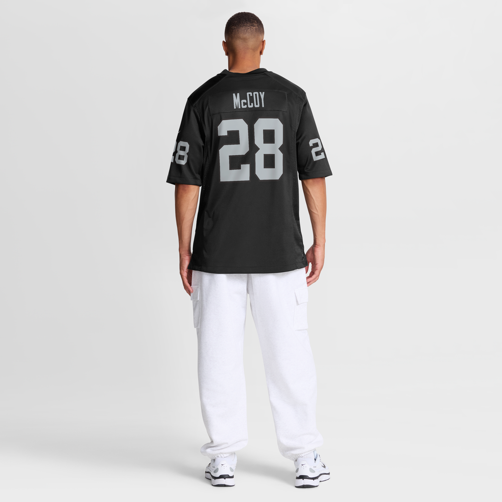 Men's Las Vegas Raiders Jermod McCoy Nike Black Team Game Jersey - Image 4