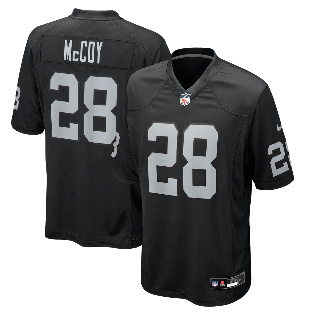 Men's Las Vegas Raiders Jermod McCoy Nike Black Team Game Jersey - Image 1