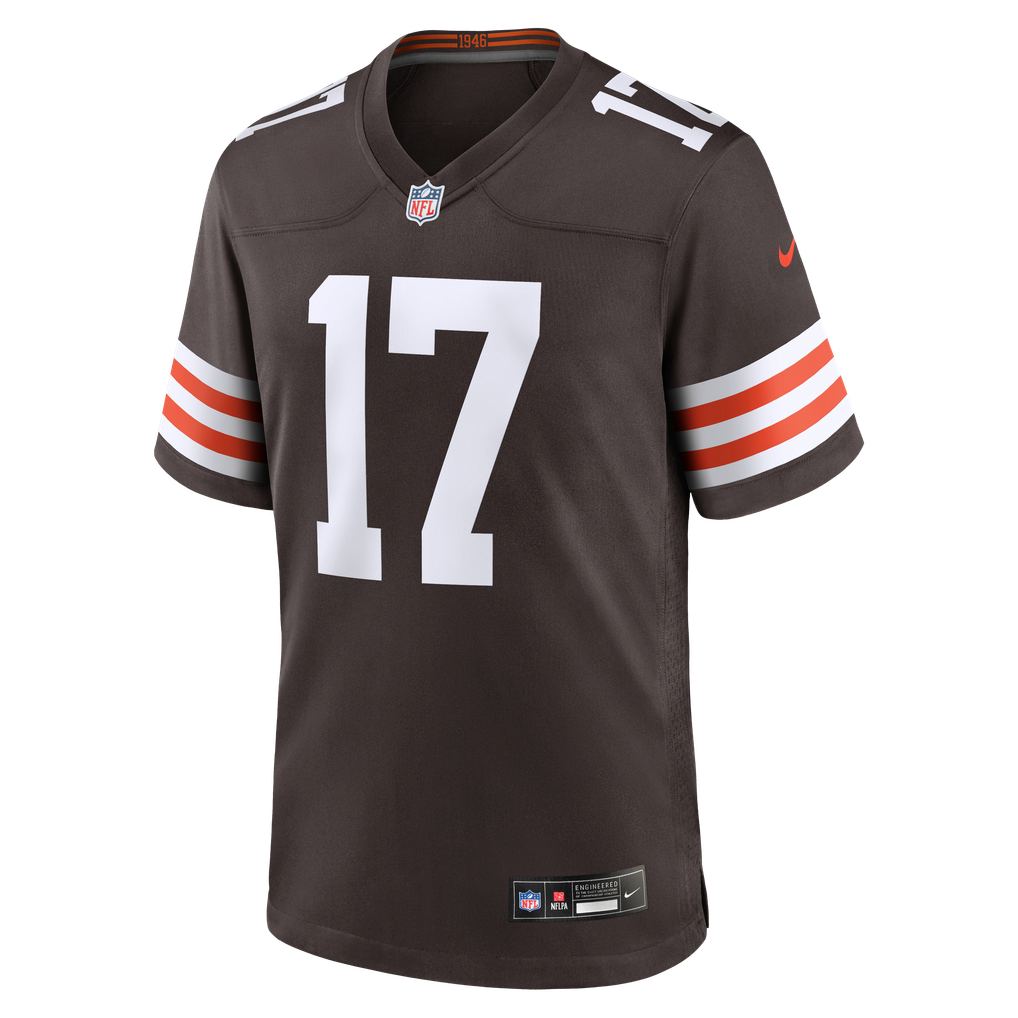 Men's Cleveland Browns Jerome Baker Nike Brown Team Game Jersey - Image 3