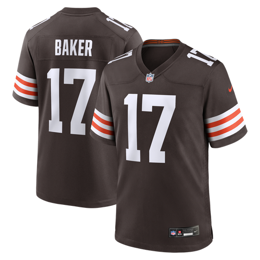 Men's Cleveland Browns Jerome Baker Nike Brown Team Game Jersey - Image 1