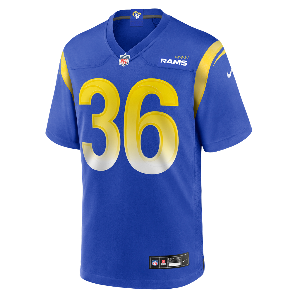 Men's Los Angeles Rams Jerome Bettis Nike Royal Game Retired Player Jersey - Image 3