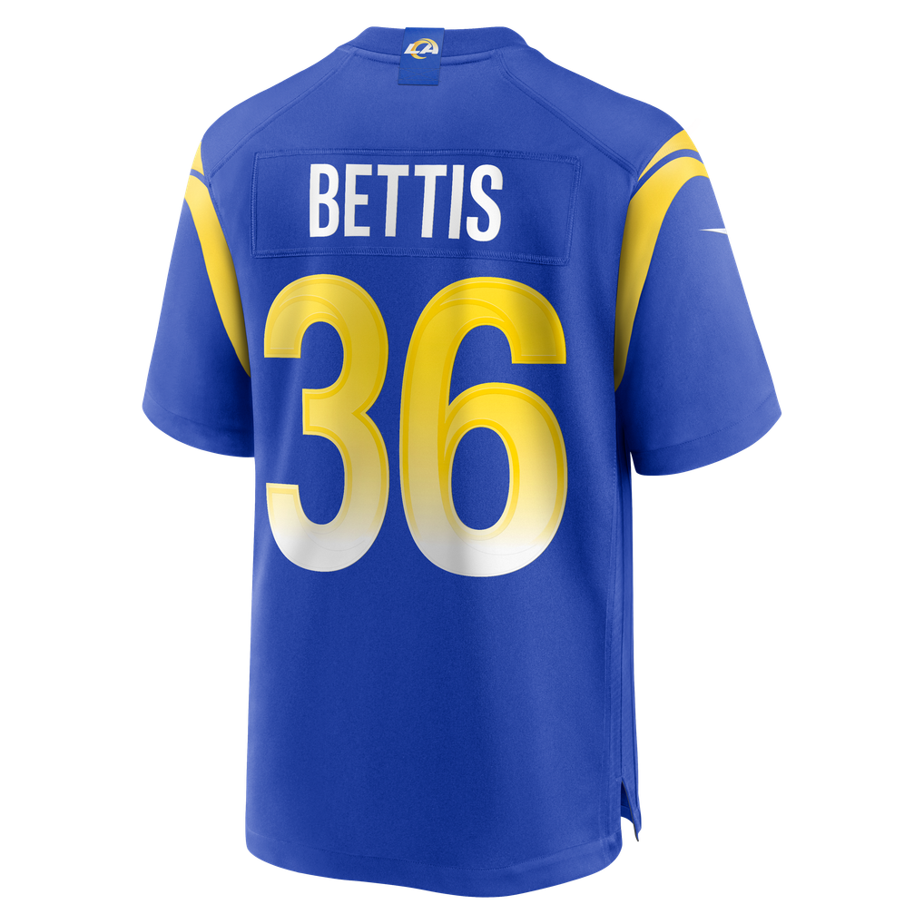 Men's Los Angeles Rams Jerome Bettis Nike Royal Game Retired Player Jersey - Image 4