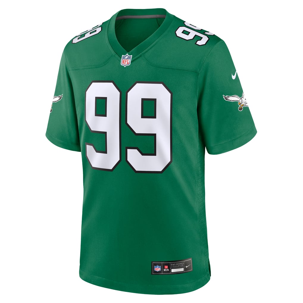 Men's Philadelphia Eagles Jerome Brown Nike Kelly Green Retired Player Alternate Game Jersey - Image 3