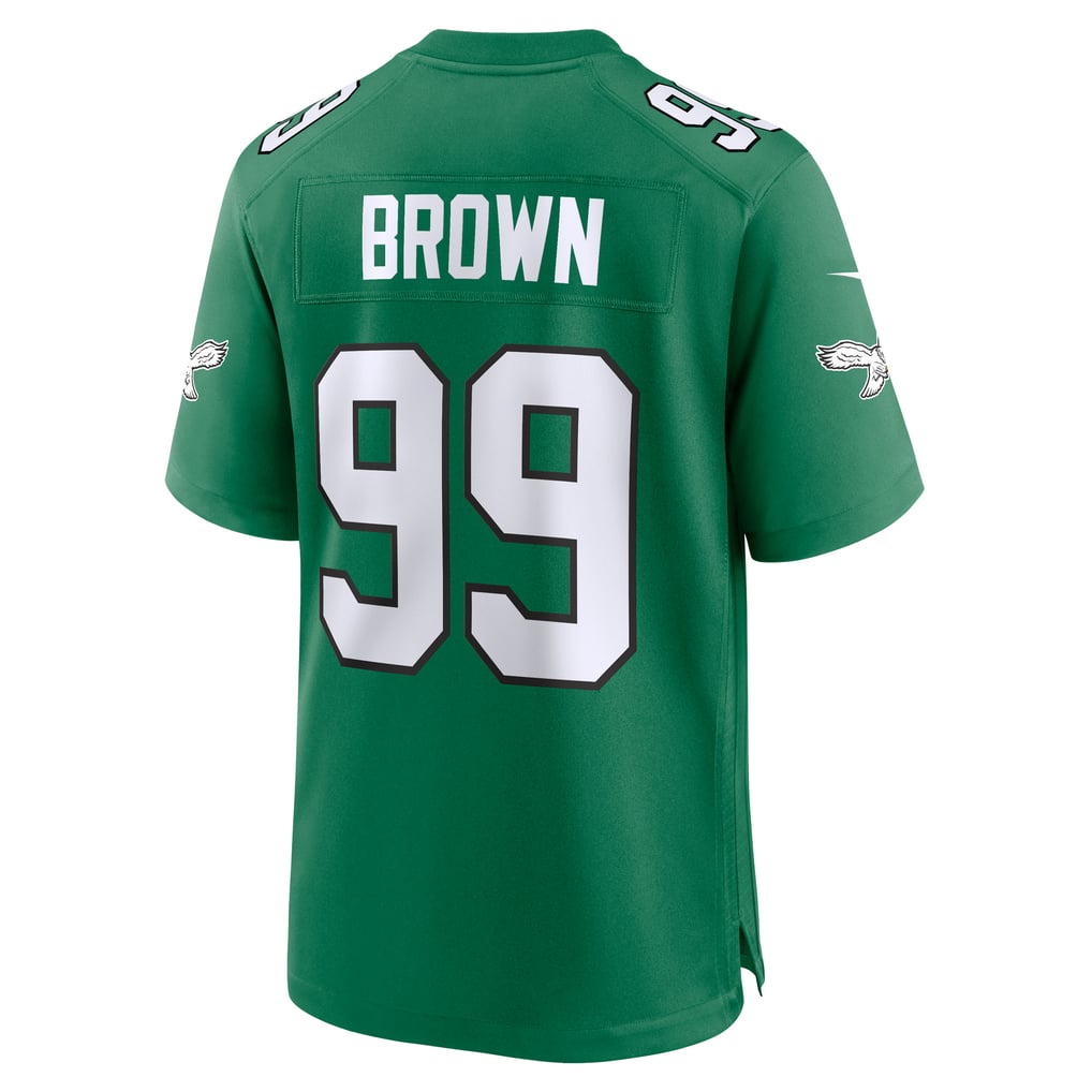 Men's Philadelphia Eagles Jerome Brown Nike Kelly Green Retired Player Alternate Game Jersey - Image 4