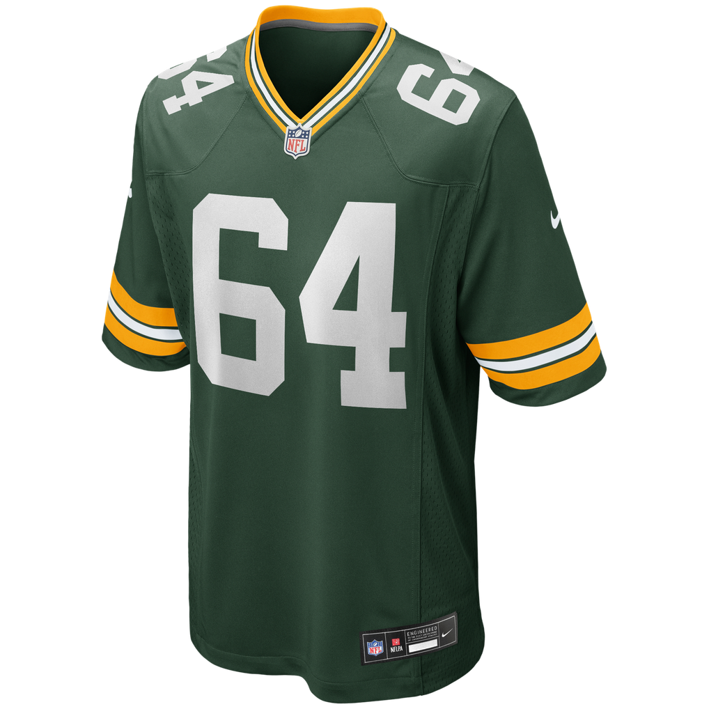 Men's Green Bay Packers Jerry Kramer Nike Green Game Retired Player Jersey - Image 3