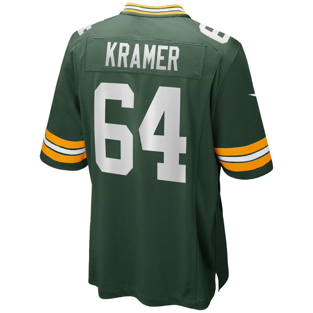 Men's Green Bay Packers Jerry Kramer Nike Green Game Retired Player Jersey - Image 4