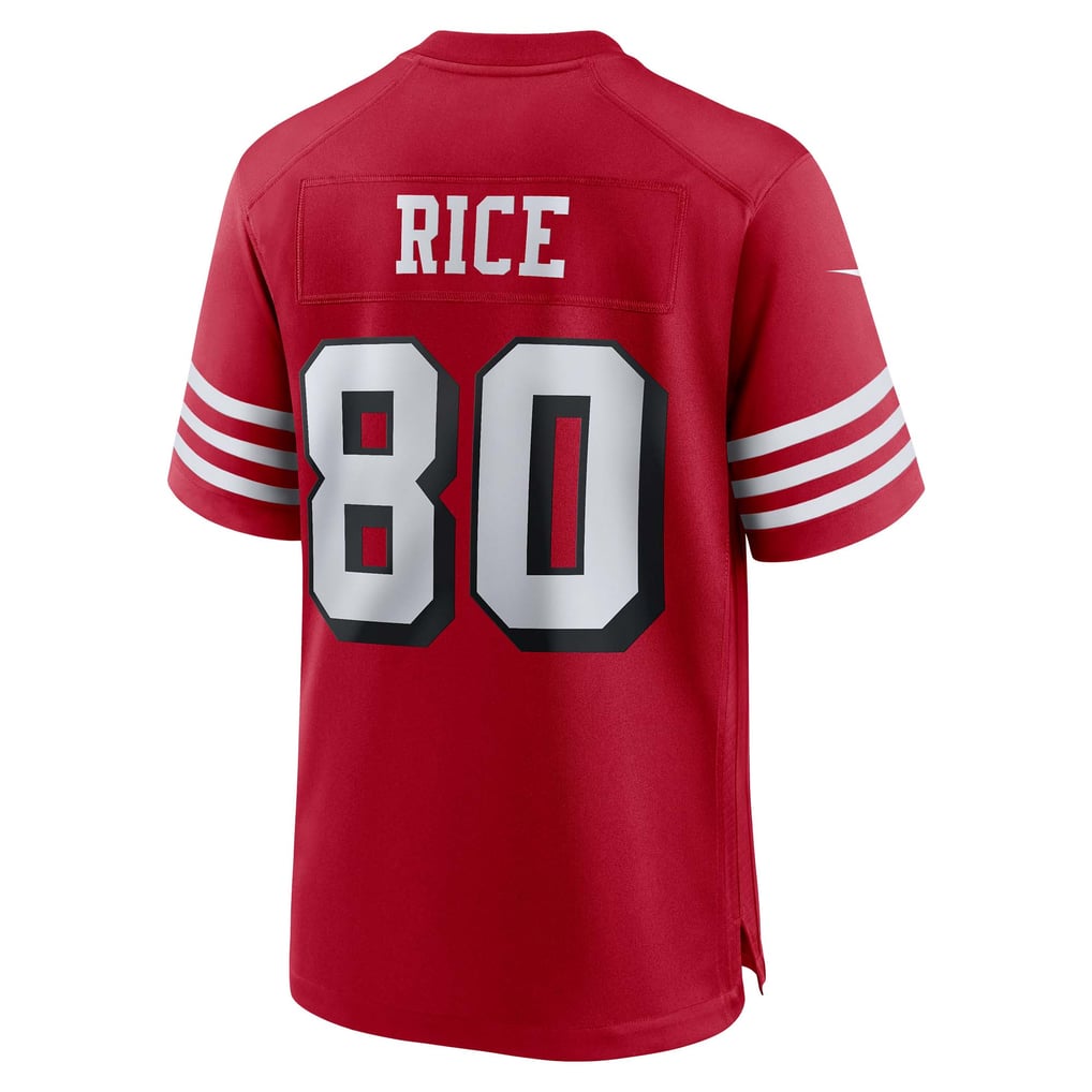 Men's San Francisco 49ers Jerry Rice Nike Scarlet Retired Player Alternate Game Jersey - Image 4