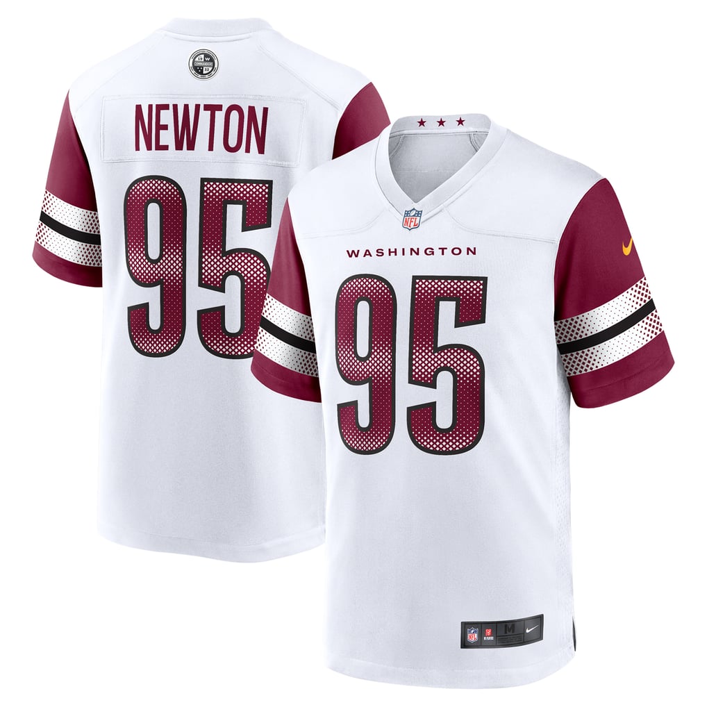 Men's Washington Commanders Jer'Zhan Newton Nike  White Game Jersey - Image 2