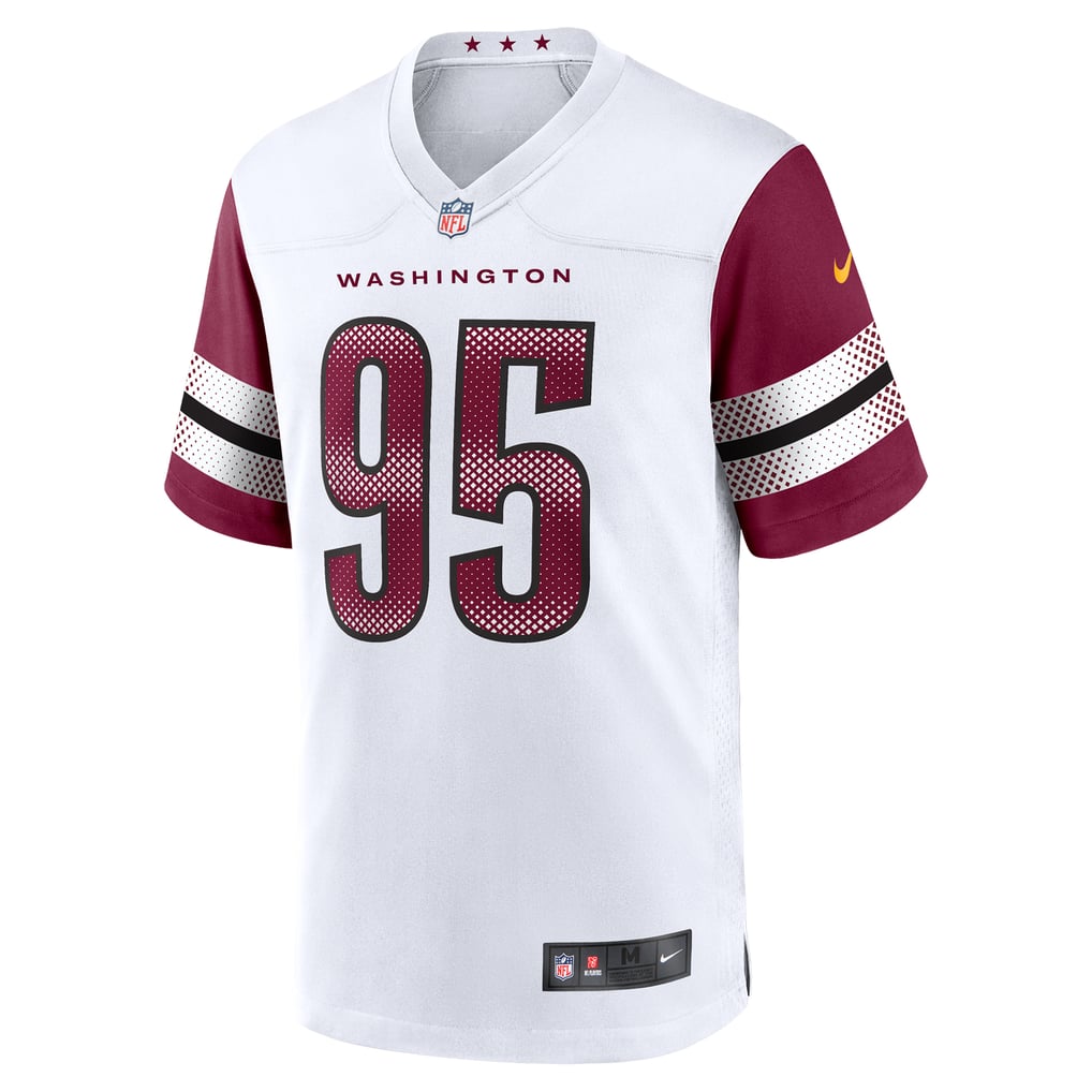 Men's Washington Commanders Jer'Zhan Newton Nike  White Game Jersey - Image 3