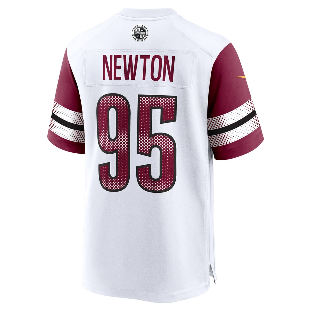 Men's Washington Commanders Jer'Zhan Newton Nike  White Game Jersey - Image 4