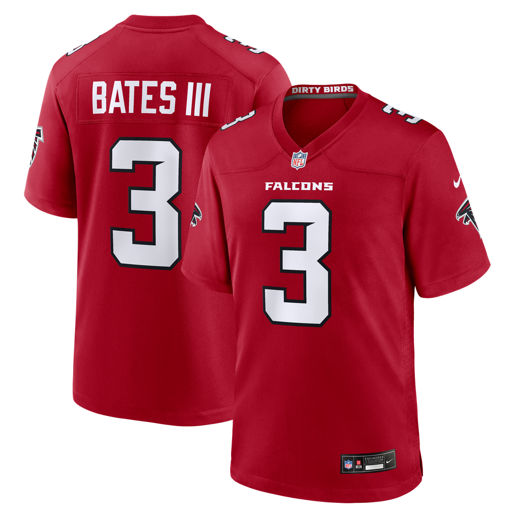 Men's Atlanta Falcons Jessie Bates III Nike Red Game Jersey