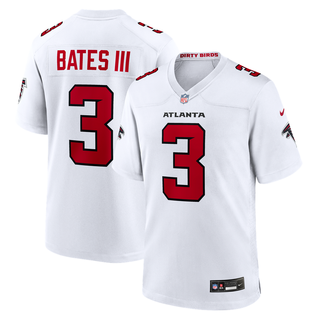 Men's Atlanta Falcons Jessie Bates III Nike White Game Jersey