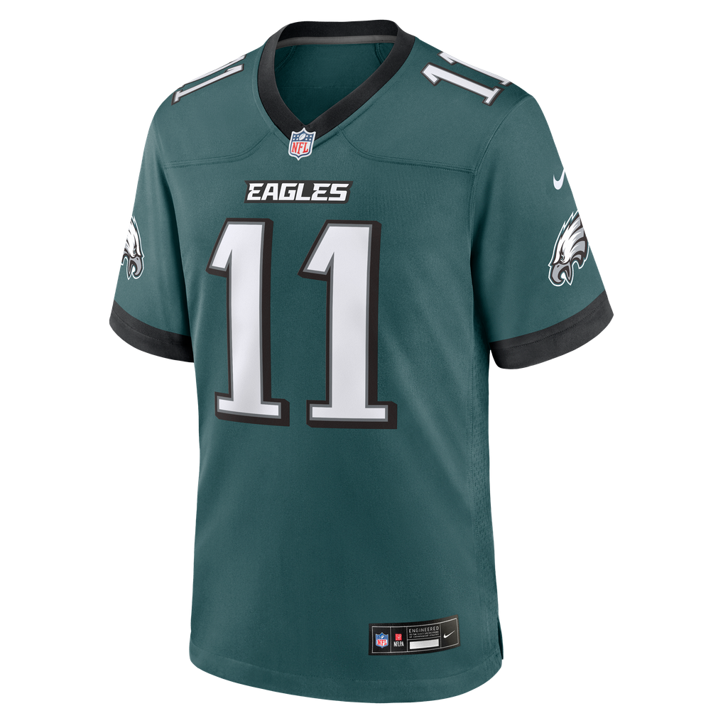 Men's Philadelphia Eagles Jihaad Campbell Nike Midnight Green Team Game Jersey - Image 3