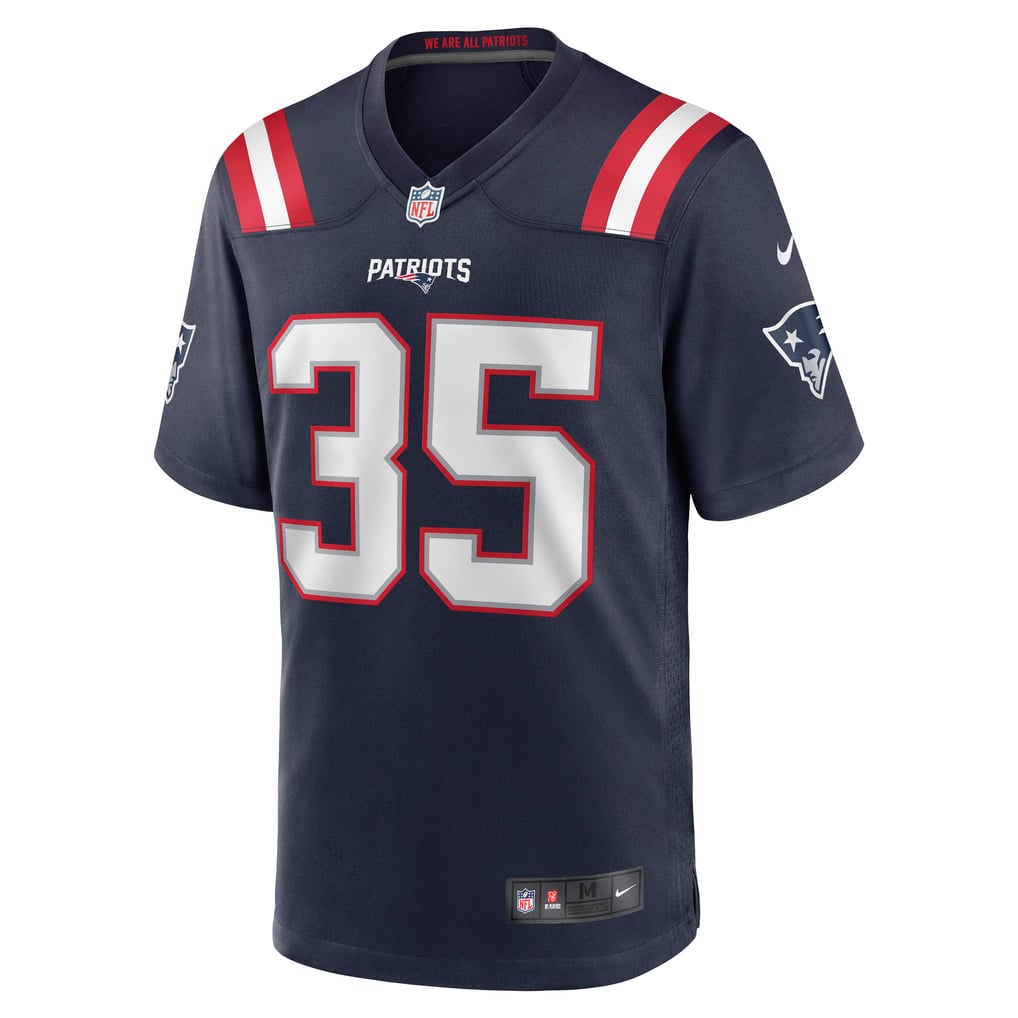 Men's New England Patriots Jim Nance Nike Navy Retired Player Jersey - Image 3