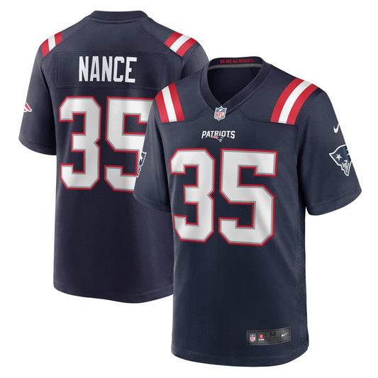 Men's New England Patriots Jim Nance Nike Navy Retired Player Jersey - Image 1