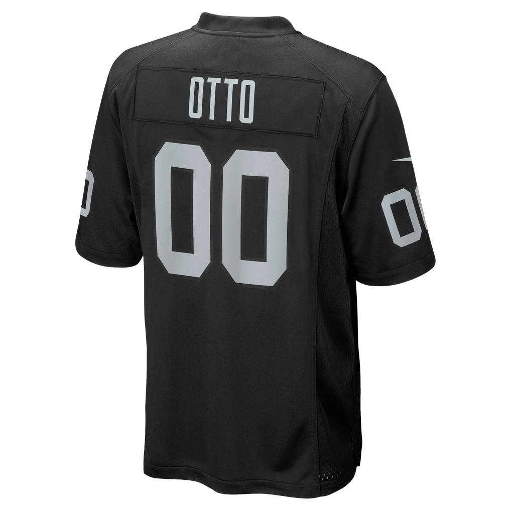 Men's Las Vegas Raiders Jim Otto Nike Black Game Retired Player Jersey - Image 4