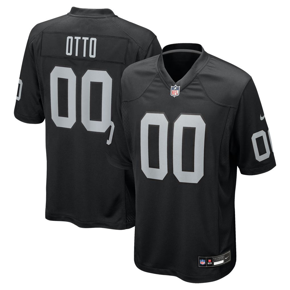 Men's Las Vegas Raiders Jim Otto Nike Black Game Retired Player Jersey - Image 1