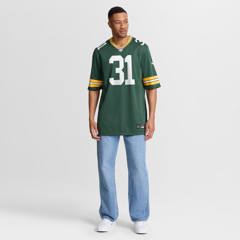 Men's Green Bay Packers Jim Taylor Nike Green Game Retired Player Jersey - Image 8
