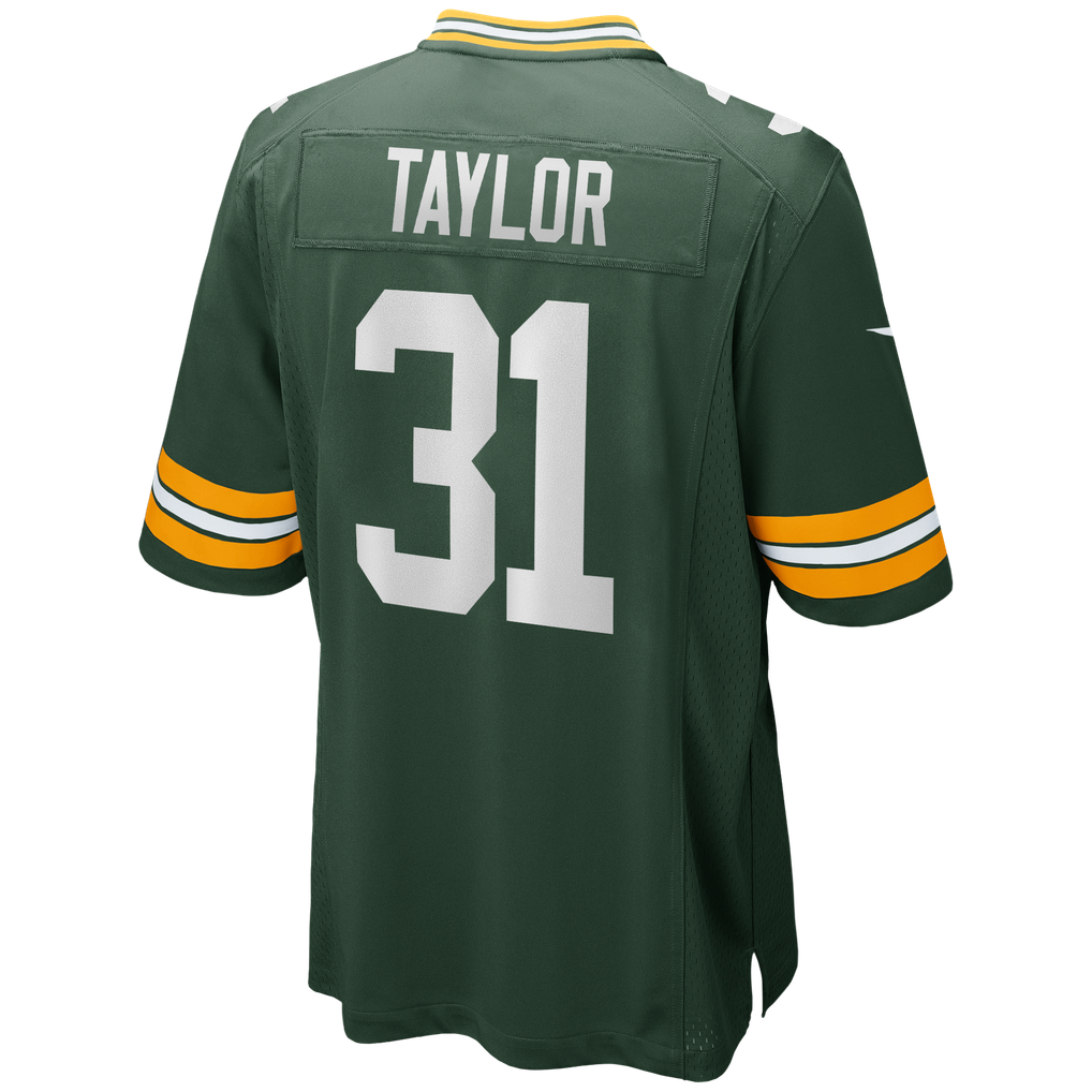 Men's Green Bay Packers Jim Taylor Nike Green Game Retired Player Jersey - Image 4