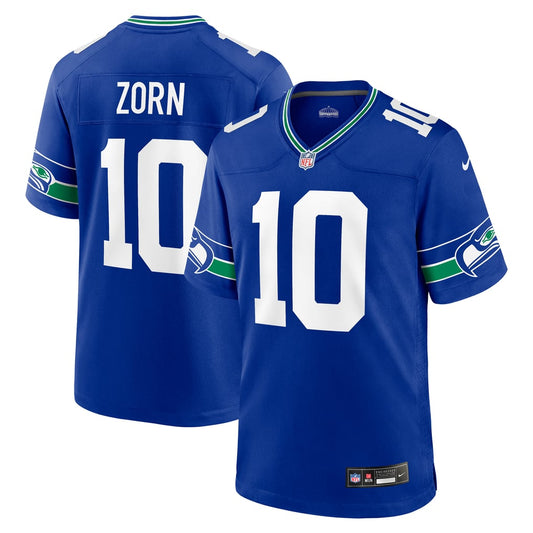Men's Seattle Seahawks Jim Zorn Nike Royal Retired Player Alternate Game Jersey - Image 1