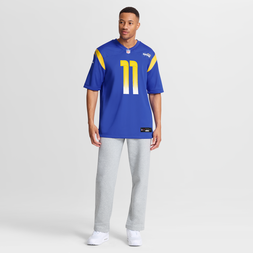 Men's Los Angeles Rams Jimmy Garoppolo Nike  Royal  Game Jersey - Image 8