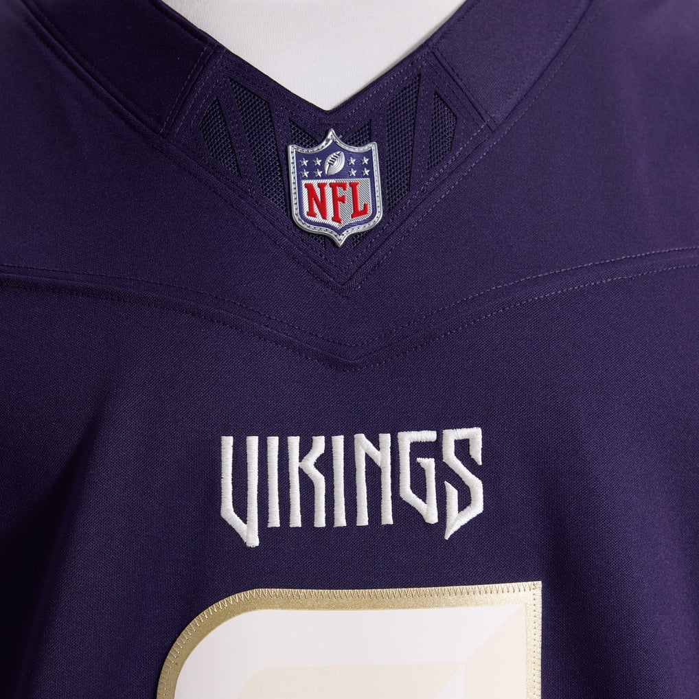 Men's Minnesota Vikings J.J. McCarthy Nike Purple 2026 Rivalries Collection Stitched Limited Jersey - Image 11