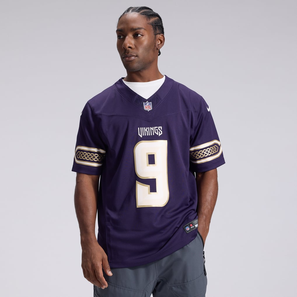 Men's Minnesota Vikings J.J. McCarthy Nike Purple 2026 Rivalries Collection Stitched Limited Jersey - Image 3