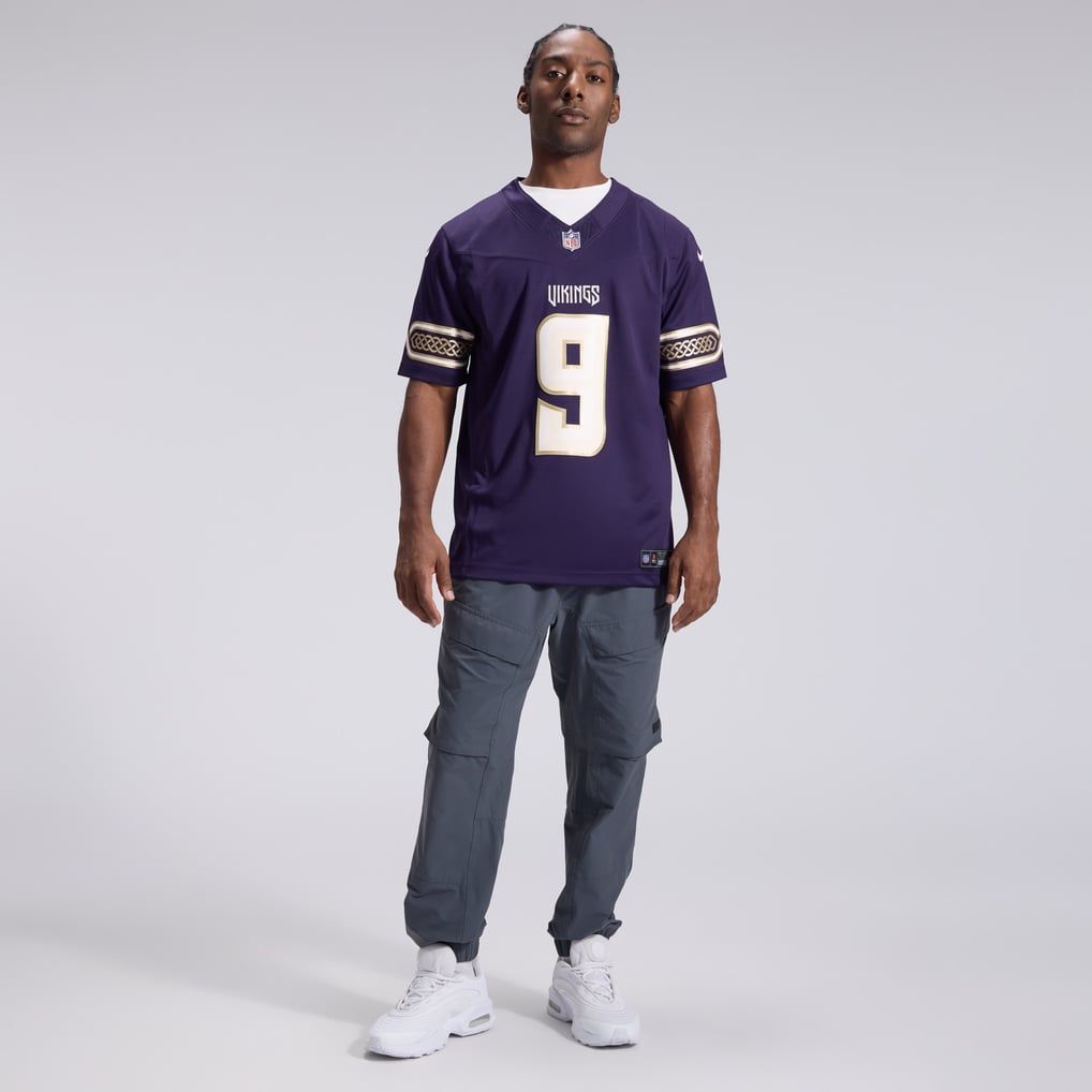 Men's Minnesota Vikings J.J. McCarthy Nike Purple 2026 Rivalries Collection Stitched Limited Jersey - Image 5