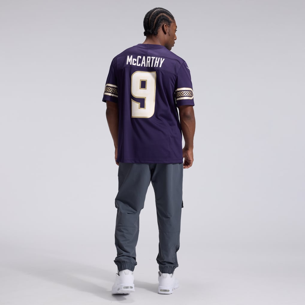 Men's Minnesota Vikings J.J. McCarthy Nike Purple 2026 Rivalries Collection Stitched Limited Jersey - Image 6