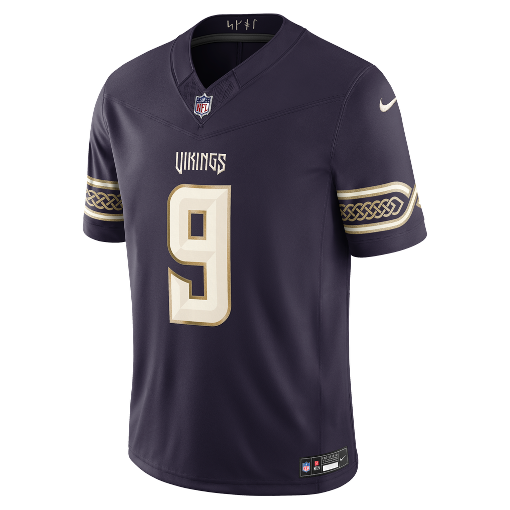 Men's Minnesota Vikings J.J. McCarthy Nike Purple 2026 Rivalries Collection Stitched Limited Jersey - Image 7