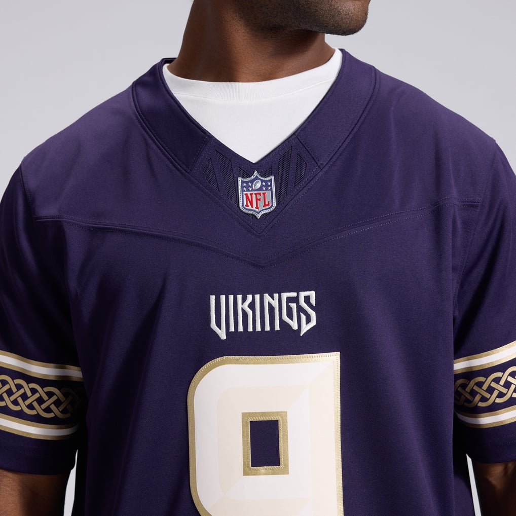 Men's Minnesota Vikings J.J. McCarthy Nike Purple 2026 Rivalries Collection Stitched Limited Jersey - Image 9