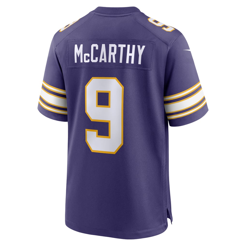 Men's Minnesota Vikings J.J. McCarthy Nike Purple 2nd Alternate  Player Game Jersey - Image 4