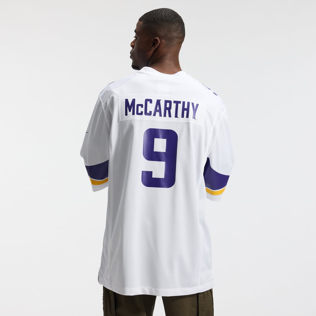 Men's Minnesota Vikings J.J. McCarthy Nike  White Game Jersey - Image 4