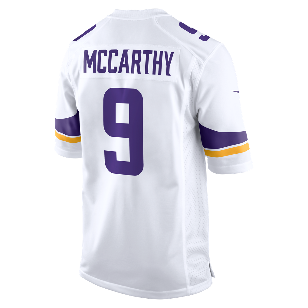 Men's Minnesota Vikings J.J. McCarthy Nike  White Game Jersey - Image 8
