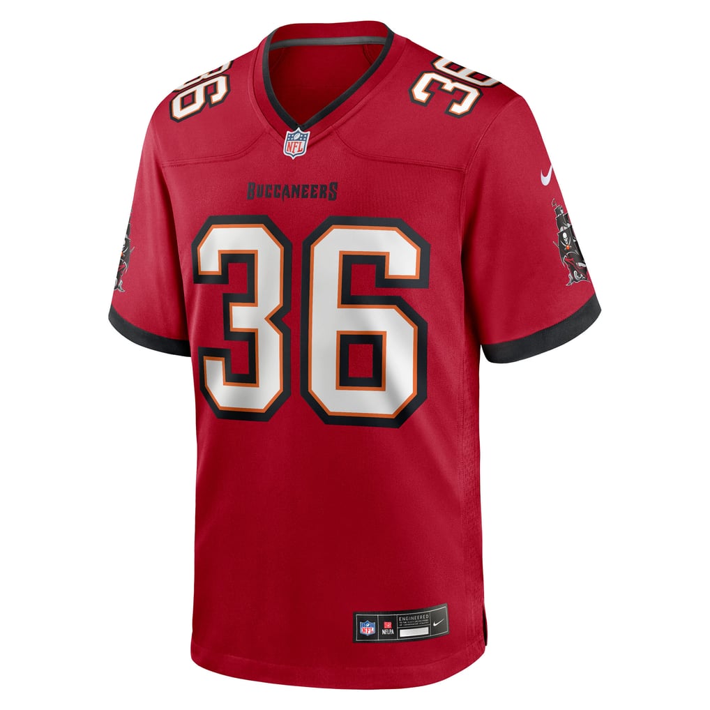 Men's Tampa Bay Buccaneers JJ Roberts Nike  Red Team Game Jersey - Image 3