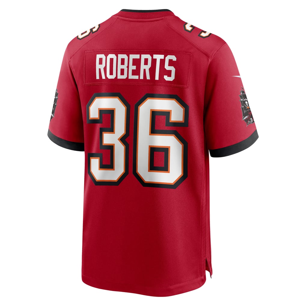 Men's Tampa Bay Buccaneers JJ Roberts Nike  Red Team Game Jersey - Image 4