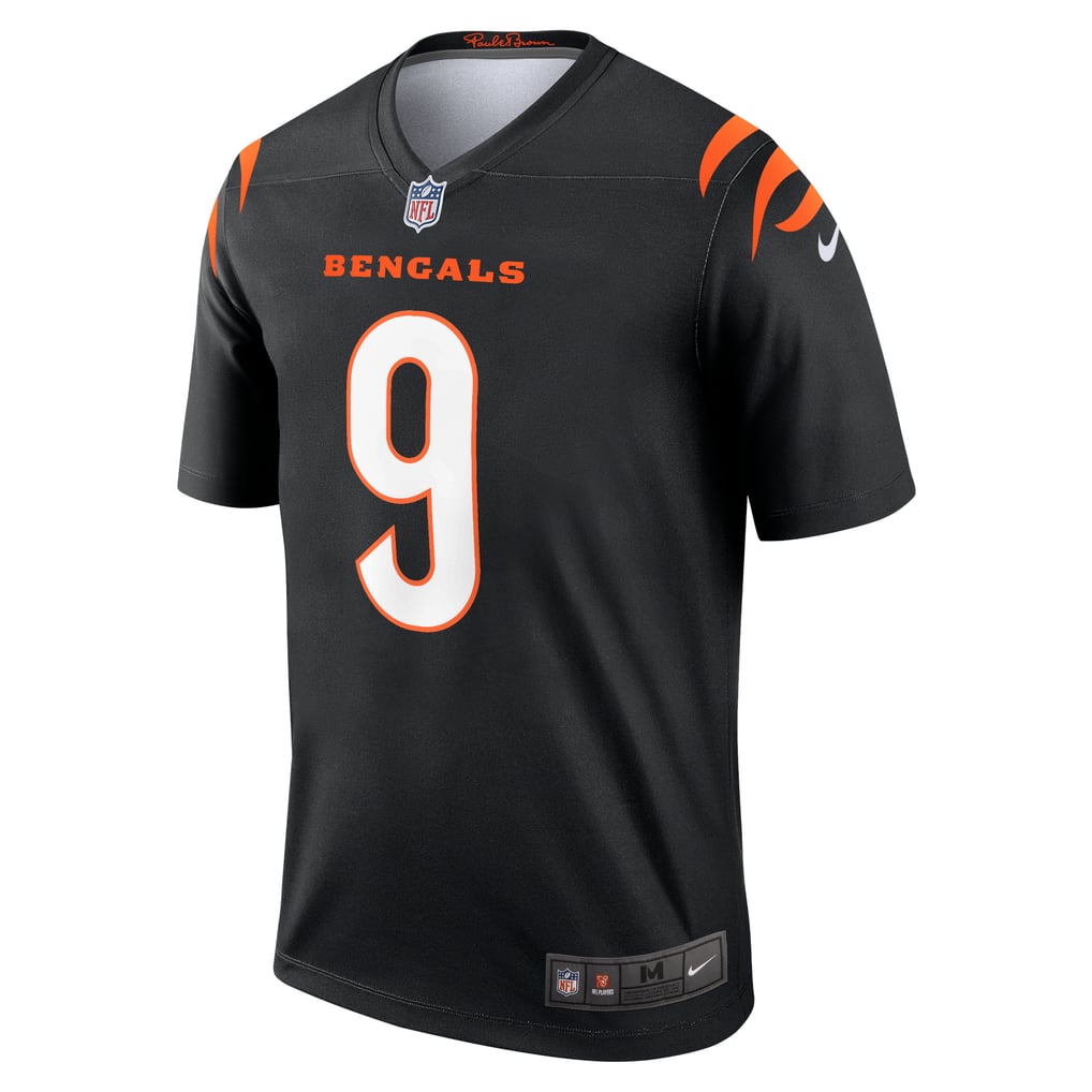 Men's Cincinnati Bengals Joe Burrow Nike Black Legend Player Performance Top - Image 3