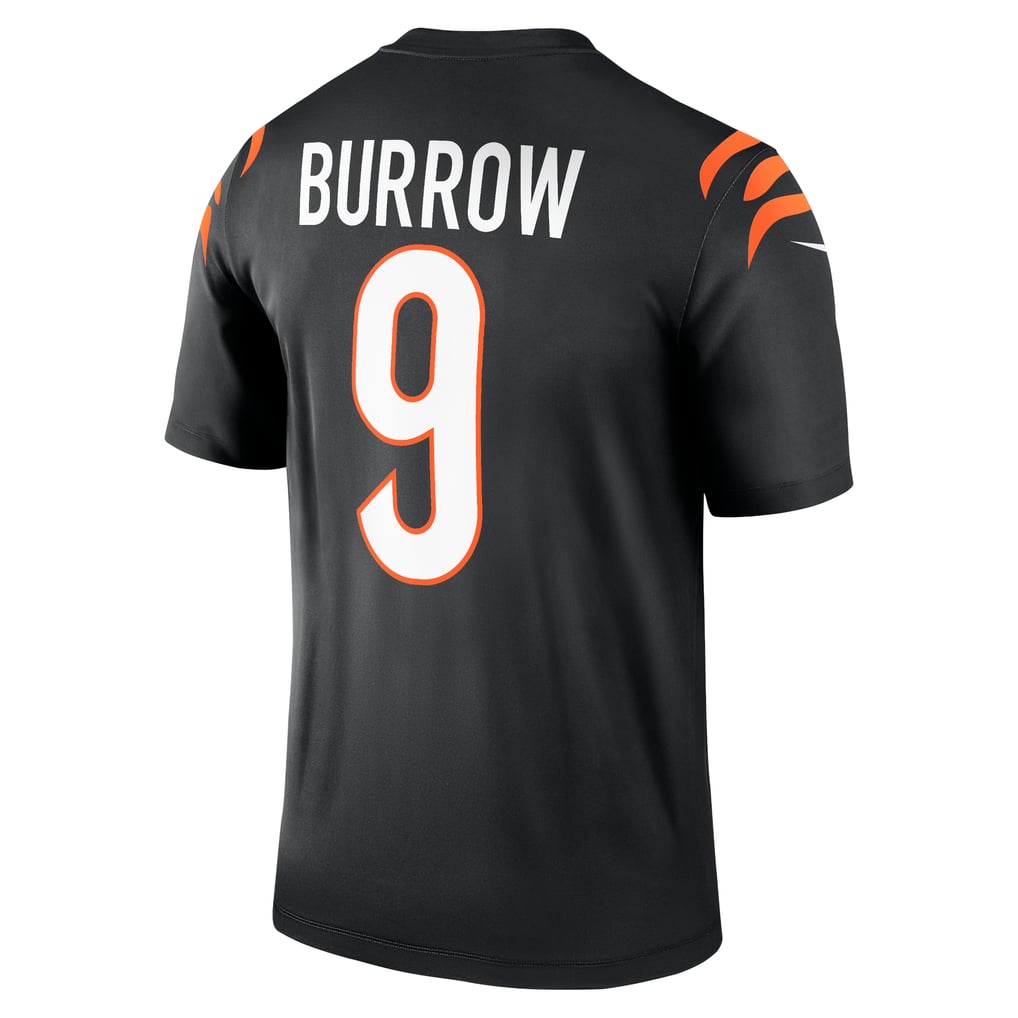 Men's Cincinnati Bengals Joe Burrow Nike Black Legend Player Performance Top - Image 4