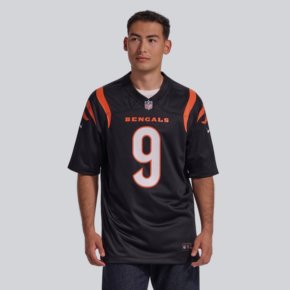 Men's Cincinnati Bengals Joe Burrow Nike Black Player Game Jersey - Image 3