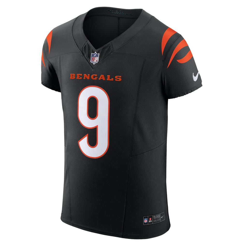 Men's Cincinnati Bengals Joe Burrow Nike Black Team Vapor F.U.S.E. Elite Jersey - Image 3