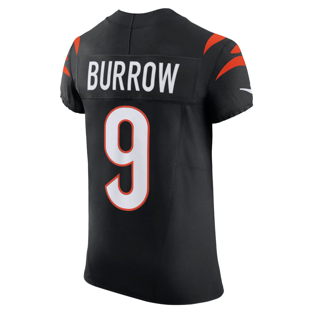 Men's Cincinnati Bengals Joe Burrow Nike Black Team Vapor F.U.S.E. Elite Jersey - Image 4