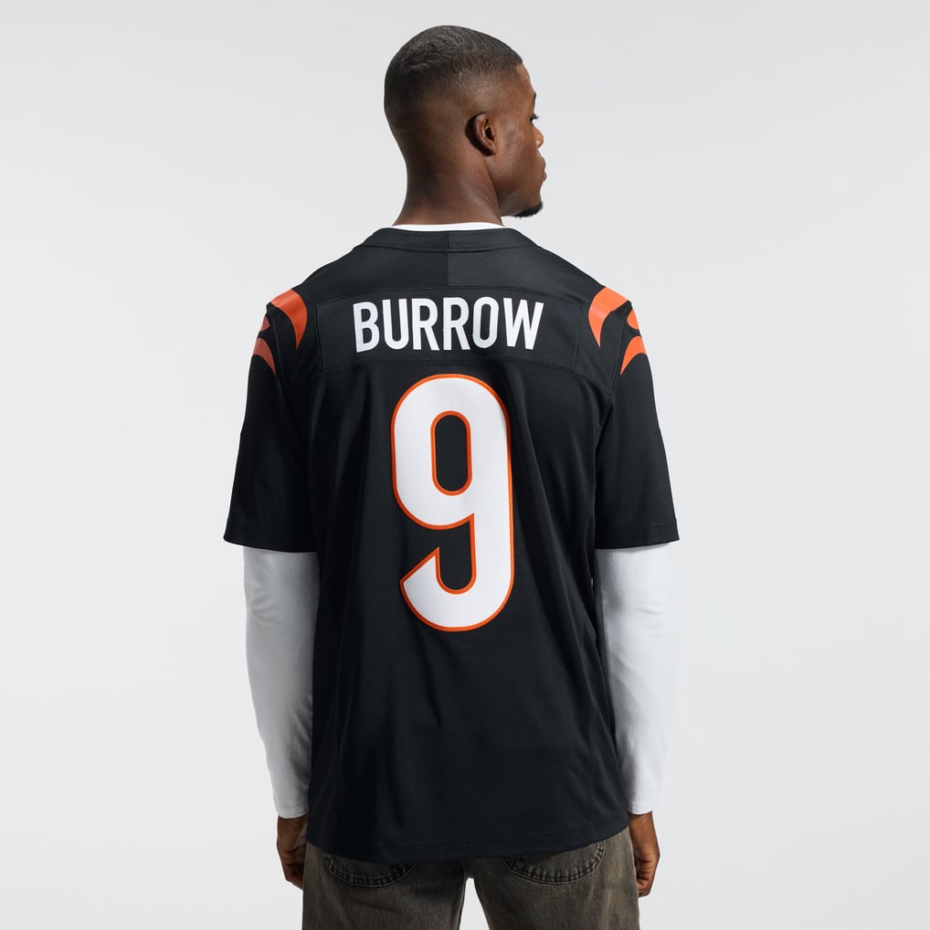 Men's Cincinnati Bengals Joe Burrow Nike Black Team Vapor F.U.S.E. Stitched Limited Jersey - Image 4