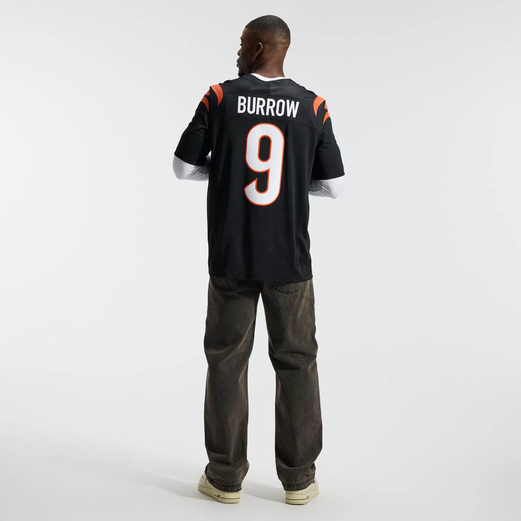 Men's Cincinnati Bengals Joe Burrow Nike Black Team Vapor F.U.S.E. Stitched Limited Jersey - Image 6